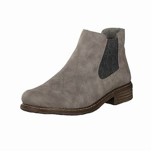 Rieker Z2194-40 Chelsea Boots Damen Grau | 587902-LDJ