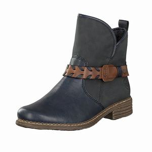 Rieker Z21K5-14 Ankle Boots Damen Blau | 203685-KXE