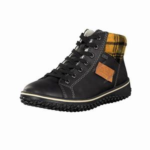 Rieker Z4230-00 Schnürstiefel Damen Schwarz | 397685-KRC