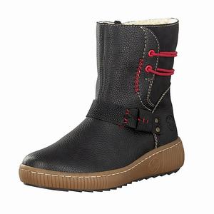 Rieker Z6660-00 Boots Damen Schwarz | 328065-ZKX