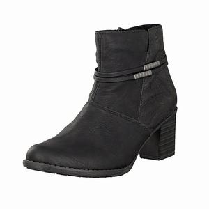 Rieker Z7684-00 Ankle Boots Damen Schwarz | 243759-GQE