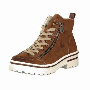 Rieker Z8103-25 Schnürstiefel Damen Braun | 738269-ZUV