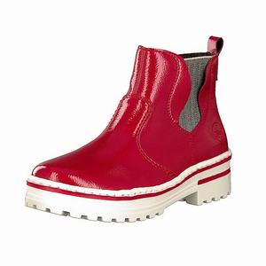 Rieker Z8196-33 Chelsea Boots Damen Rot | 193578-BTL