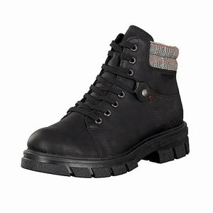 Rieker Z9102-01 Schnürstiefel Damen Schwarz | 368125-EHS