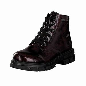 Rieker Z9121-35 Schnürstiefel Damen Rot | 813947-FPI